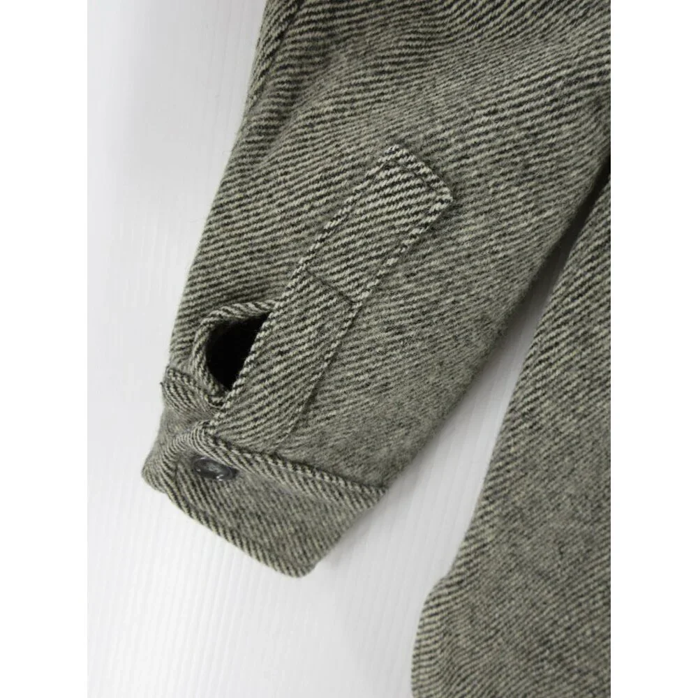 VGT Woolrich Shirt XL Mackinaw 70s Wool Blend Herringbone Shacket *